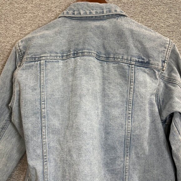 St John's Bay Jean Jacket Women PSmall Blue Light Wash Pockets Long Sleeve Denim - Picture 12 of 12